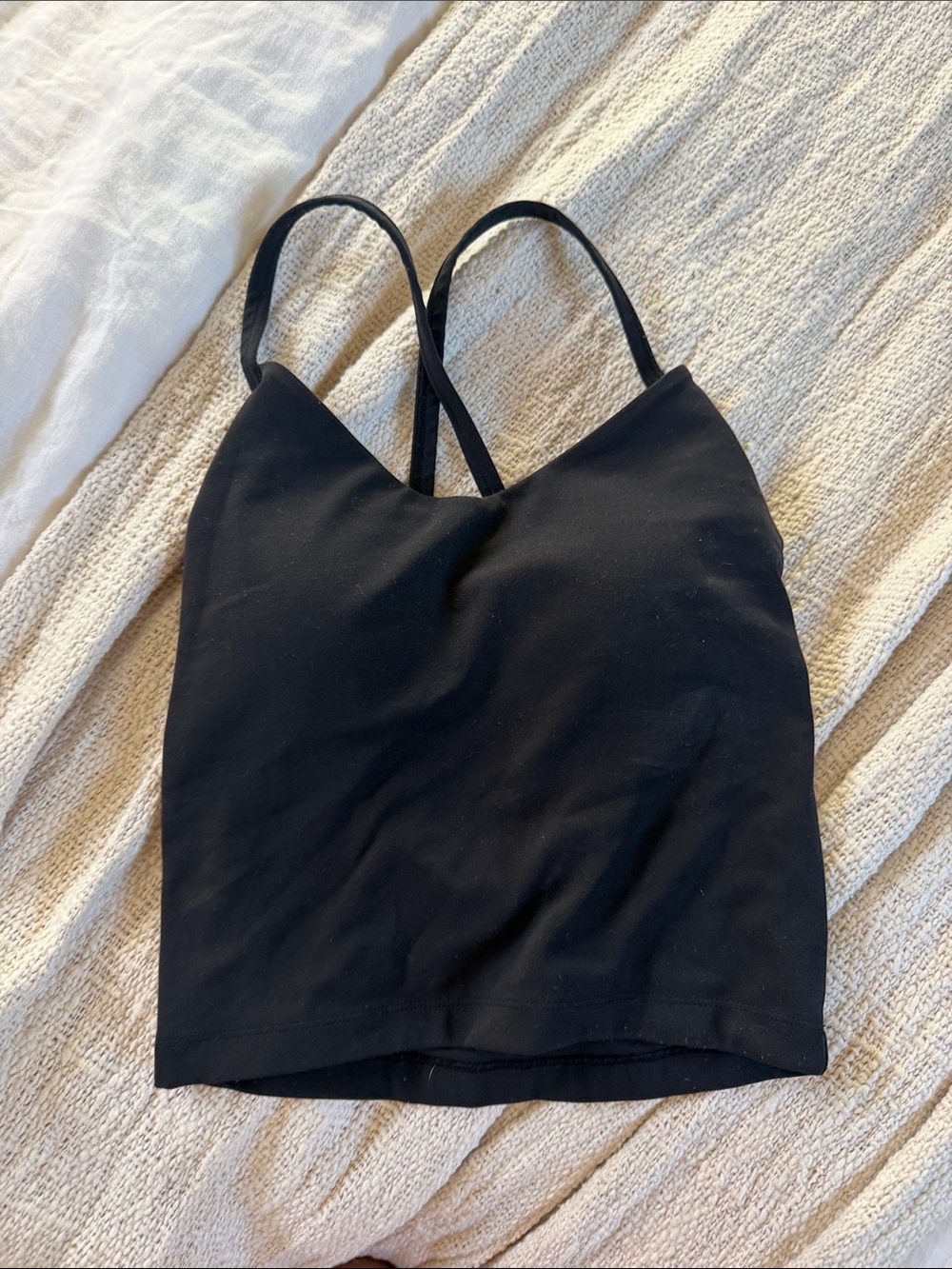 Paragon Women's Black Strappy Cropped Tank Top